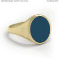 Gold signet ring with seal stone 12x10 mm Gold signet ring with seal stone 12x10 mm