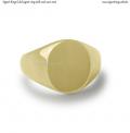 Gold signet ring with seal 12x10 mm Gold signet ring with seal 12x10 mm