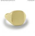 Gold signet ring with seal 13x11 mm Gold signet ring with seal 13x11 mm
