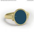 Gold signet ring with seal stone 12x10 mm Gold signet ring with seal stone 12x10 mm