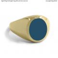 Gold signet ring with seal stone 12x10 mm Gold signet ring with seal stone 12x10 mm