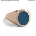 Rose gold signet ring with seal stone 12x10 mm Rose gold signet ring with seal stone 12x10 mm