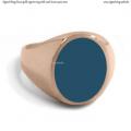 Rose gold signet ring with seal stone 15x12 mm Rose gold signet ring with seal stone 15x12 mm