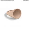 Rose gold signet ring with seal 11,5x10 mm Rose gold signet ring with seal 11,5x10 mm