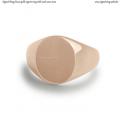 Rose gold signet ring with seal 12x10 mm Rose gold signet ring with seal 12x10 mm