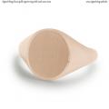 Rose gold signet ring with seal 12x10 mm Rose gold signet ring with seal 12x10 mm