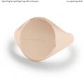 Rose gold signet ring with seal 16x13 mm Rose gold signet ring with seal 16x13 mm