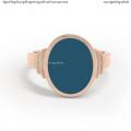 Rose gold signet ring with seal stone 13x10 mm Rose gold signet ring with seal stone 13x10 mm