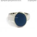 Silver signet ring with seal stone 12x10 mm Silver signet ring with seal stone 12x10 mm