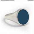 Silver signet ring with seal stone 12x10 mm Silver signet ring with seal stone 12x10 mm