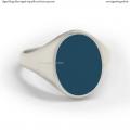 Silver signet ring with seal stone 13x10 mm Silver signet ring with seal stone 13x10 mm
