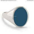 Silver signet ring with seal stone 14x11 mm Silver signet ring with seal stone 14x11 mm