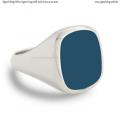 Silver signet ring with seal stone 14x12 mm Silver signet ring with seal stone 14x12 mm
