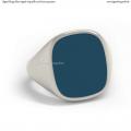 Silver signet ring with seal stone 15x13 mm Silver signet ring with seal stone 15x13 mm