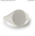Silver signet ring with seal 12x10 mm Silver signet ring with seal 12x10 mm