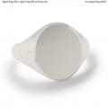 Silver signet ring with seal 16x13 mm Silver signet ring with seal 16x13 mm