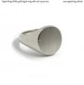 White gold signet ring with seal 11,5x10 mm White gold signet ring with seal 11,5x10 mm