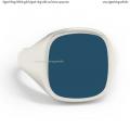 White gold signet ring with seal stone 14x13 mm White gold signet ring with seal stone 14x13 mm