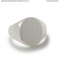 White gold signet ring with seal 14x11 mm White gold signet ring with seal 14x11 mm