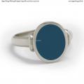 White gold signet ring with seal stone 12x10 mm White gold signet ring with seal stone 12x10 mm