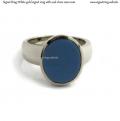 White gold signet ring with seal stone 12x10 mm White gold signet ring with seal stone 12x10 mm