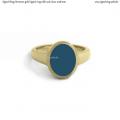 Womens gold signet ring with seal stone 10x8 mm Womens gold signet ring with seal stone 10x8 mm