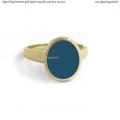Womens gold signet ring with seal stone 11x9 mm Womens gold signet ring with seal stone 11x9 mm