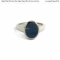 Womens silver signet ring with seal stone 10x8 mm Womens silver signet ring with seal stone 10x8 mm