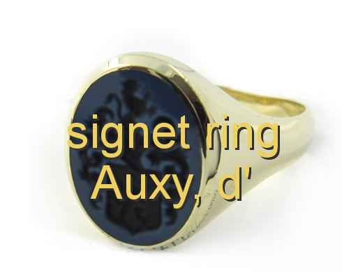 signet ring Auxy, d'