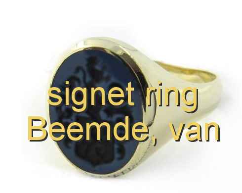 signet ring Beemde, van