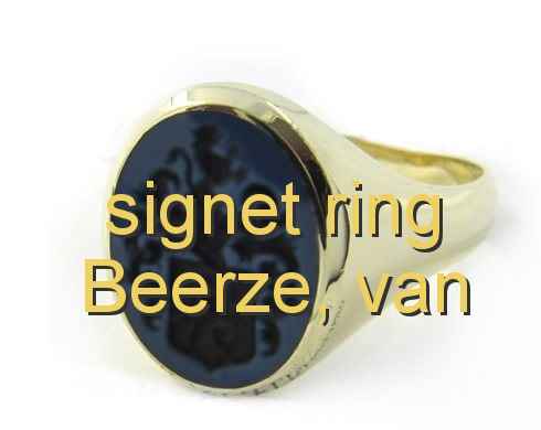 signet ring Beerze, van