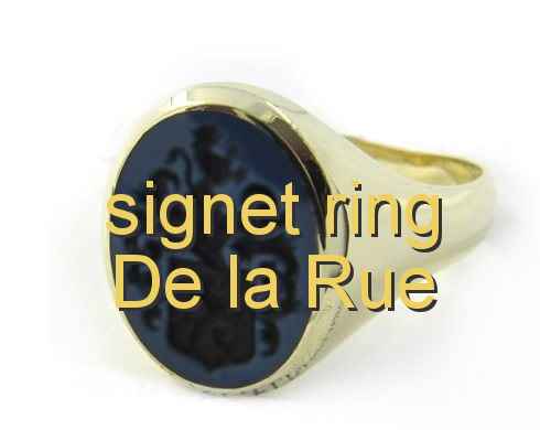 signet ring De la Rue