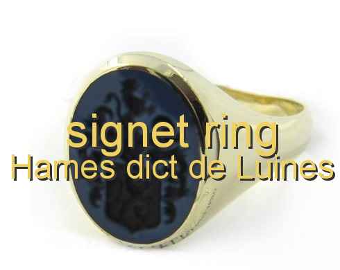 signet ring Hames dict de Luines
