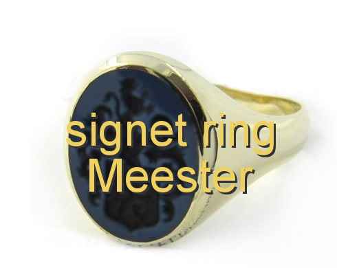 signet ring Meester