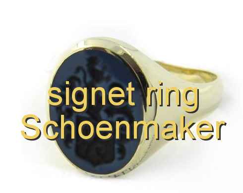 signet ring Schoenmaker