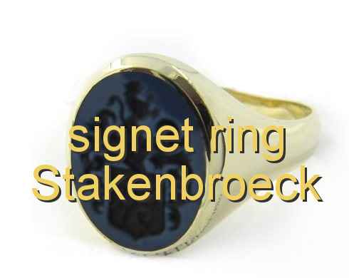 signet ring Stakenbroeck