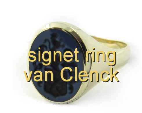 signet ring van Clenck