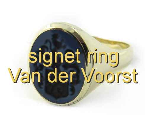 signet ring Van der Voorst