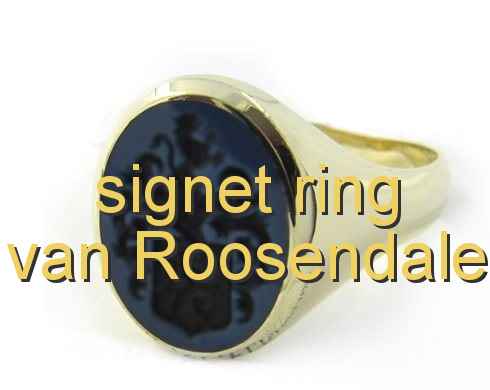 signet ring van Roosendale