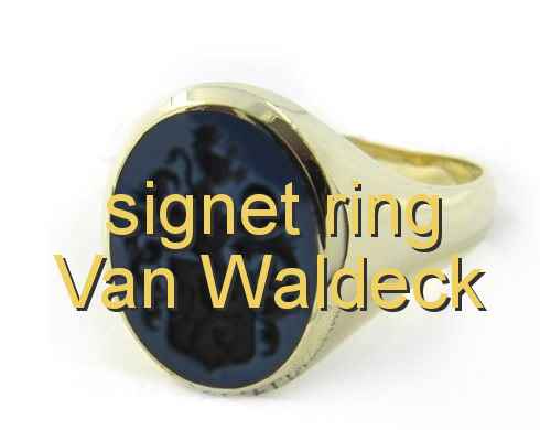 signet ring Van Waldeck