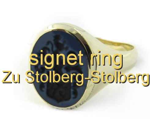 signet ring Zu Stolberg-Stolberg