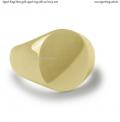 Mens gold signet ring with seal 16x14 mm