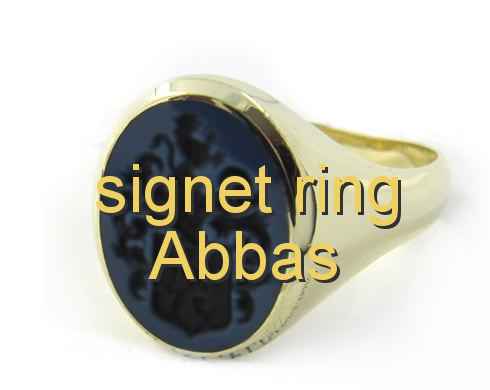 signet ring Abbas