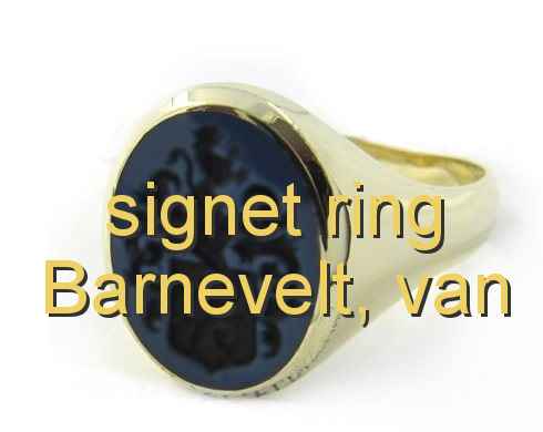 signet ring Barnevelt, van