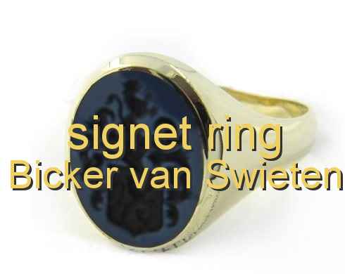 signet ring Bicker van Swieten