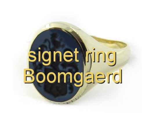 signet ring Boomgaerd