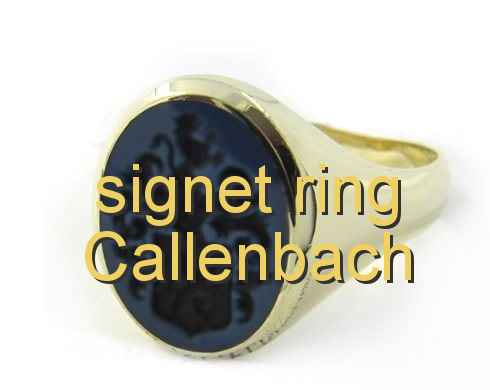 signet ring Callenbach