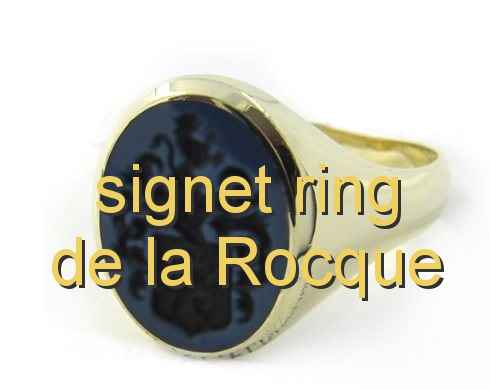 signet ring de la Rocque