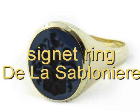 signet ring de la Sablonière