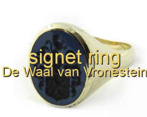 signet ring De Waal van Vronestein